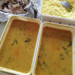 Naan, rice, Dal tadka and Dal lasooni at Indian Summer in Groningen