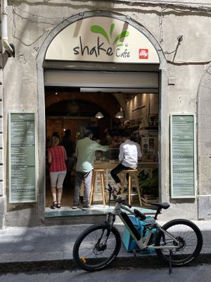 The outside   at Shake Café in Florence
