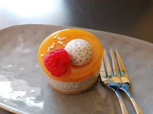 Coconut-chia-passionfruit pastry at Bakkerij Koekkoek in Nijmegen