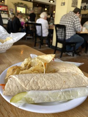 Wrap hummus  at The Good Earth Cafe in Holland