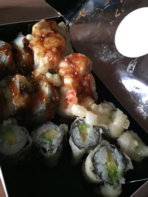 tempura battered sushi at Koku Shi in Inverkeithing