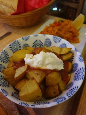patatas bravas at Sol y Sombra Tapas Bar in Dundee