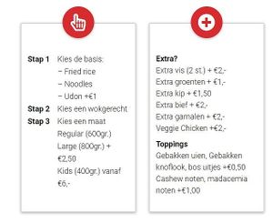 vegan options at Wok to Go in Amsterdam