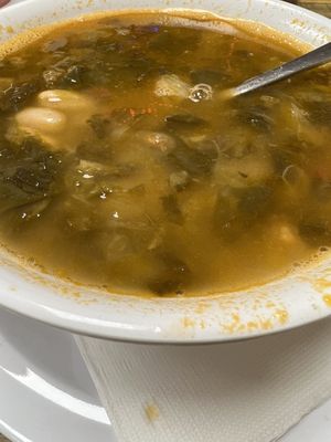 Escarole soup   at Attilio's Pizzeria in Toms River
