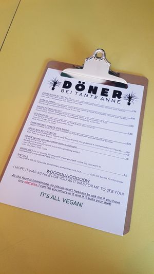 Menu at Döner Bei Tante Anne in Norwich