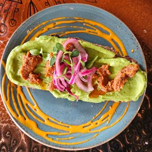 Avocado toast at FINT Kafé & Bar in Tromsoe