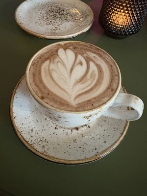 Lovely oat hot chocolate   at FINT Kafé & Bar in Tromsoe