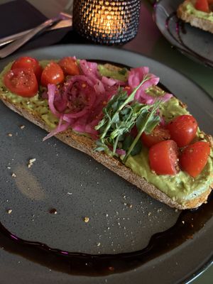 Avocado on toast 😋  at FINT Kafé & Bar in Tromsoe
