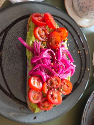 Avocado toast at FINT Kafé & Bar in Tromsoe