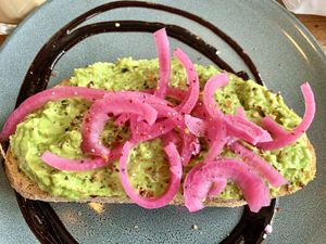 Avo toastt  at FINT Kafé & Bar in Tromsoe