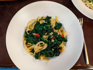 Vegan pasta meal at Nudelbude at Nudelbude in Berlin