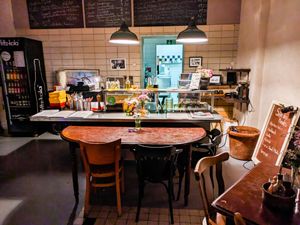 Inside of Nudelbude at Nudelbude in Berlin