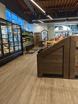 Produce section at A Market Natural Foods in Newport