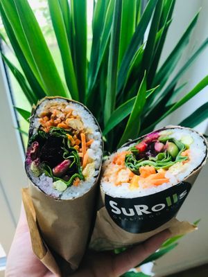 Veggie Soul Sushi Burrito with tofu (vegan) at SuRolls in Hamburg