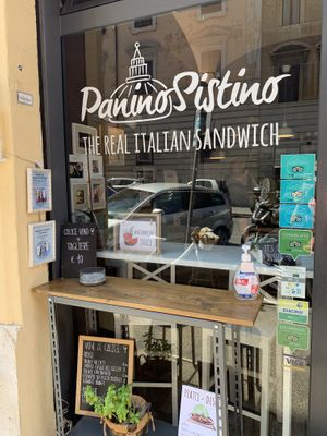 Outside at Panini Sistino - Maybe closed in Rome