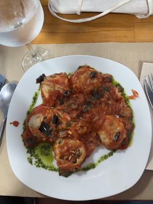 Pasta rellena "sorrentinos"  at Chiarissimo Pasta y Pizza in Laredo