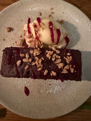 Chocolate cake, ice cream etc, all vegan and delicious  at Ard Bia at Nimmos in Galway
