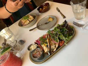 Taco w/ tofu substituted.  at Casa Del Cabo in Eastham