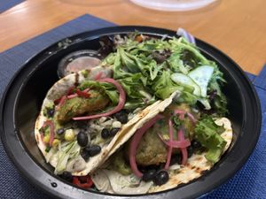 Fried avocado tacos w/o cheesee  at Casa Del Cabo in Eastham