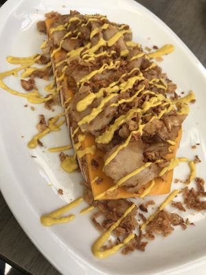 tosta vegana de nopollo at Bar Miraflores in Miraflores De La Sierra