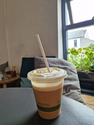Iced coconut latte at Creed Coffee Roasters in Celbridge