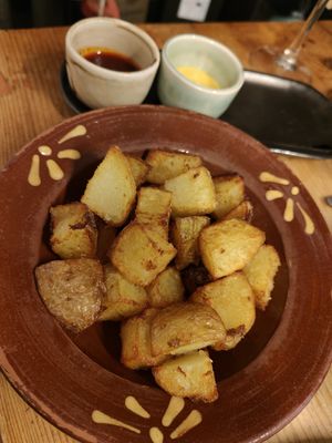 Patatas bravas at Cafè Pessets in Lerida