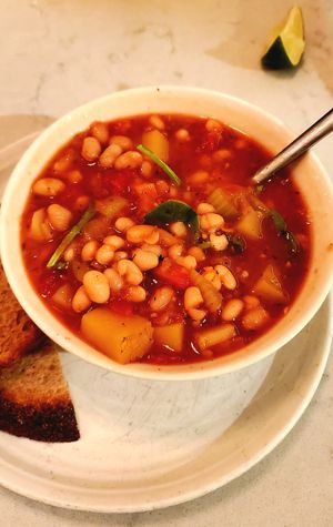 Minestrone soup 🍲 😋 😍 👌🏼 #Veganuary at Garden Grille Cafe in Pawtucket
