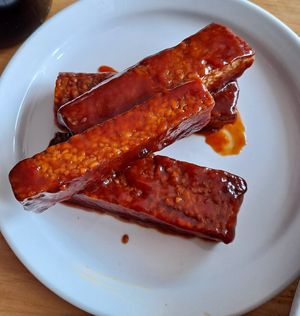 BBQ tempeh at Garden Grille Cafe in Pawtucket