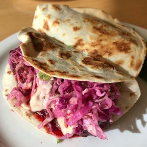 Tempeh tacos at Garden Grille Cafe in Pawtucket
