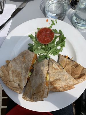 Butternut squash quesadilla  at Garden Grille Cafe in Pawtucket