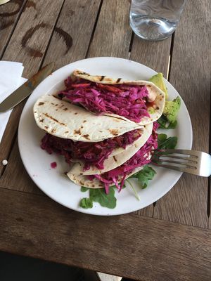 Korean tacos at Garden Grille Cafe in Pawtucket