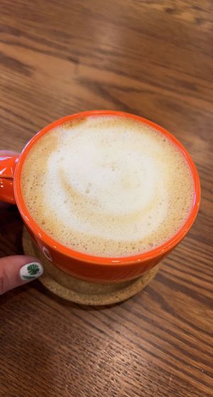 Oat milk latte with cinnamon powder   at The Endive Eatery in West Richland