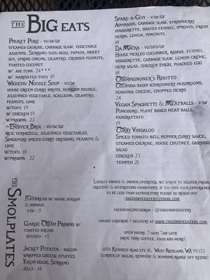 Menu   at The Endive Eatery in West Richland