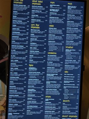 Menu   at Empanada Mama in New York City