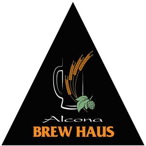 Their logo at Alcona Brew Haus in Harrisville