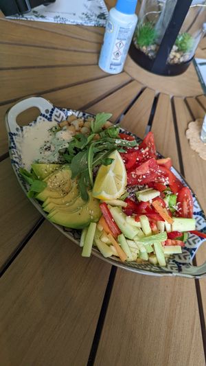 Buddha bowl at Zelena Sredina in Sarajevo