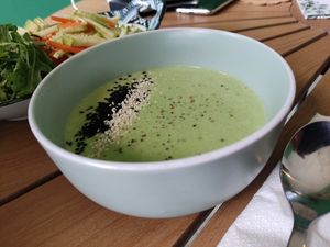 Awesome Broccoli Soup at Zelena Sredina in Sarajevo