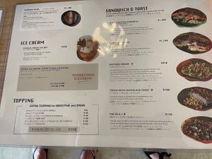 Food menu.🌱🍫  at Timeless Chocolate in Chatan