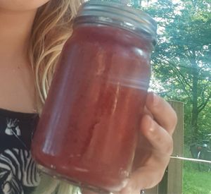 Purple smoothie at Buitencentrum De Pelen in Ospel