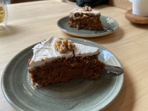 Glutenvrije vegan worteltaart  at Buitencentrum De Pelen in Ospel