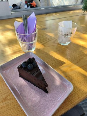 Chocolate Cheesecake at Confetti Dessert Boutique in Santorini