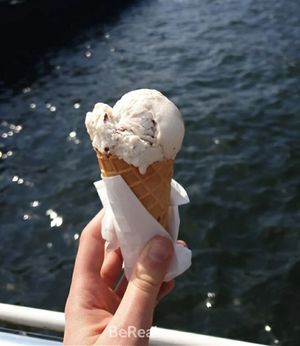 Banana Split Ice Cream at Freedom in Kiel