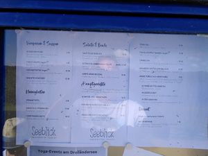 Speisekarte at Hotel Restaurant Seeblick in Gronau