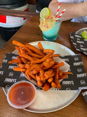 Sweet Potato Fries  at Jimmys Burger and Co in Cairns