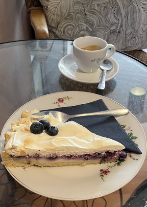 Vegane Blaubeer tarte   at Café Barista in Flensburg