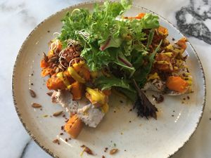 Pumpkin toast at THE WILD LAB in Brussels