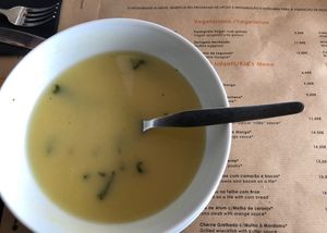 Spinach soup   at Alabote in Sao Miguel