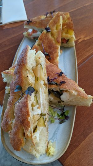 Croque focaccia at V&V in Marseille