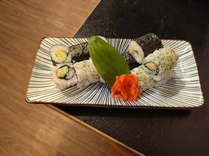 小黃瓜壽司 at Mori Don Japanese Vegetarian (Jinzhou Store) - 森丼日式蔬食（錦州店） in New Taipei City