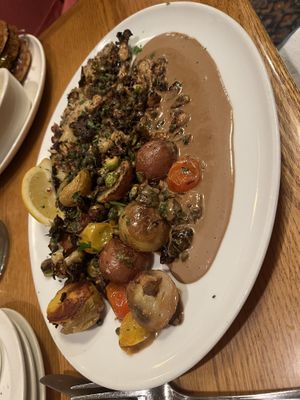 The cauliflower entrée   at Mountain Brauhaus in Gardiner